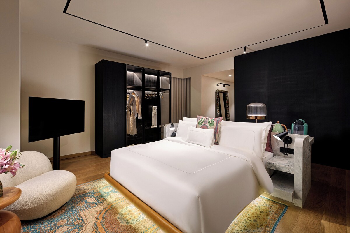 Chambre, 1 lit double | Literie de qualité, minibar, coffre-fort, bureau