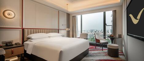 Chambre Deluxe, 1 trÚs grand lit, accessible aux personnes à mobilité réduite