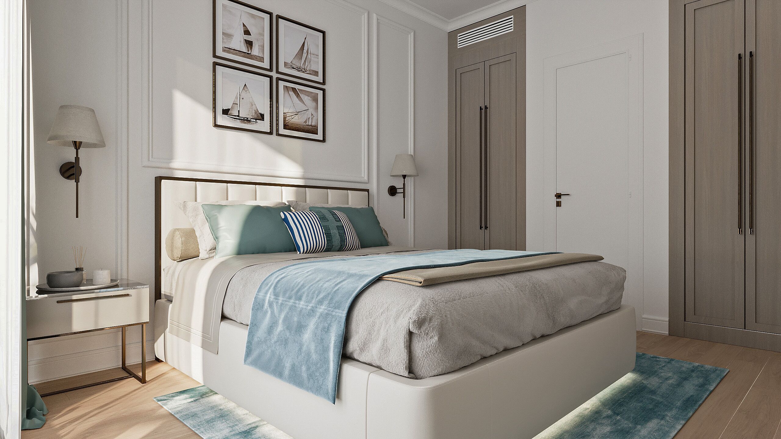 Deluxe appartement, 2 slaapkamers | Hypoallergeen beddengoed, een minibar, een kluis op de kamer, een bureau