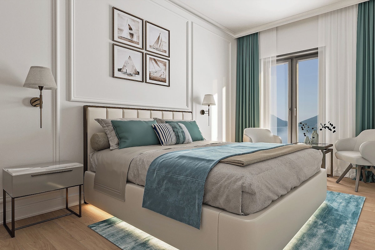 Deluxe Apartment, 2 Bedrooms, Sea View