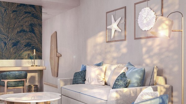 Deluxe Room, 1 Double Bed with Sofa bed, Sea View