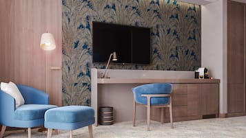Hypoallergeen beddengoed, een minibar, een kluis op de kamer, een bureau