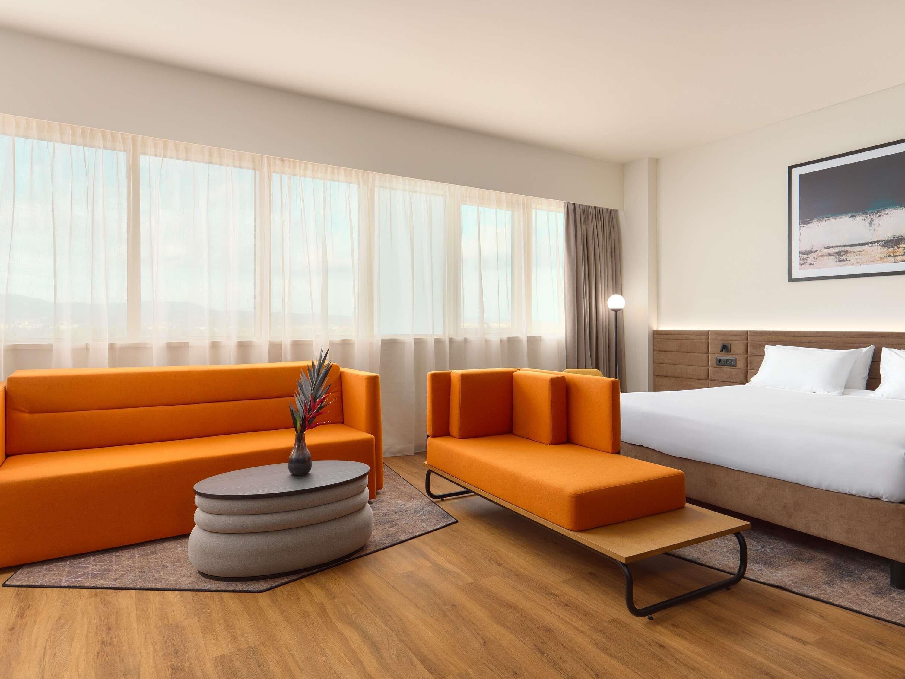Deluxe-Zimmer, 1 Doppelbett und Schlafsofa