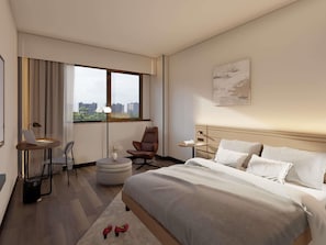 Standard Room, 1 Double Bed, Accessible | Premium bedding, memory foam beds, minibar, in-room safe