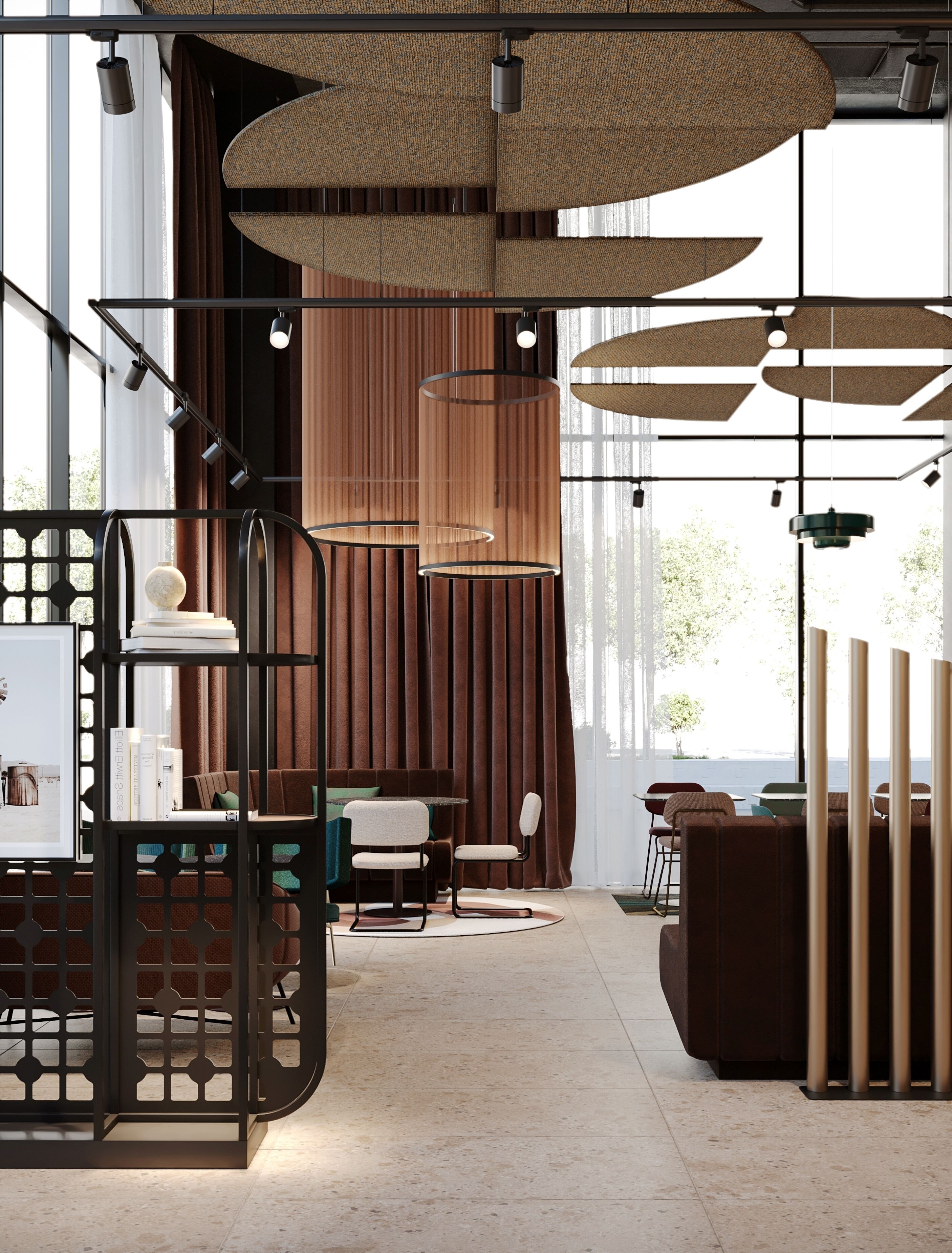 Coin salon dans le hall