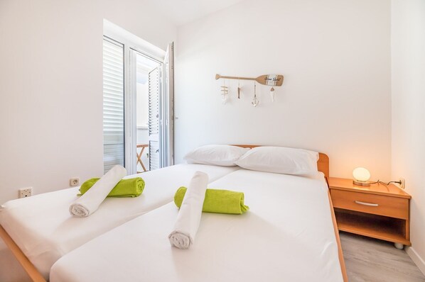 2 slaapkamers, een bureau, gratis wifi, beddengoed