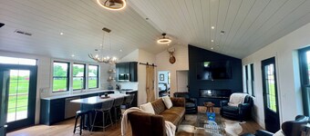 Eagles Crossing is a Newly Renovated 3-Bed Farmhouse with a Large Deck & Hot Tub