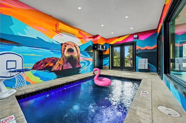 Piscine couverte, piscine chauffée