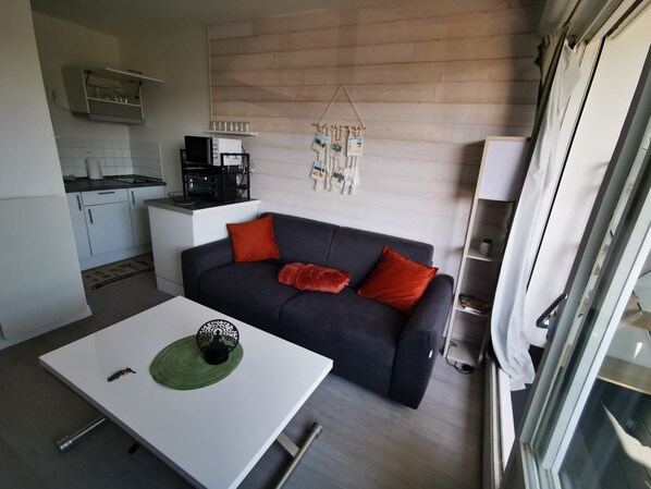 Smart TV - South-facing seafront apartment (Courseulles-sur-Mer)