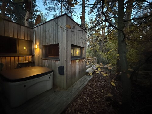 Under the pines with sauna and jacuzzi (Emilie)