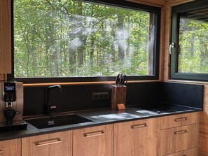 KĂŒhlschrank, Mikrowelle, Ofen, Herdplatte