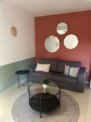 Apartment, 1 Schlafzimmer, Stadtblick | Wohnbereich