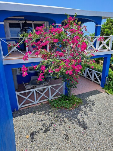 Spacious apartment near Christiansted & beaches with ocean views of Buck Island.