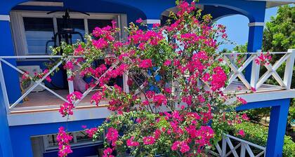 Spacious apartment near Christiansted & beaches with ocean views of Buck Island.