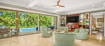 Tiki Villa in Poipu 5Bd/4Bth, Pool & AC, Sleeps 16+