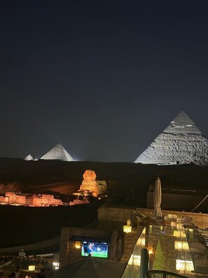 Lobby sitting area - inside pyramids hotel (Giza)