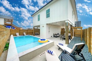 House (Multiple Bedrooms) | Front of property - Sleeps 24 2 Homes, Priv Pool, Swing Bar, Patio Lounge Near Nature Preserve (Port Aransas)