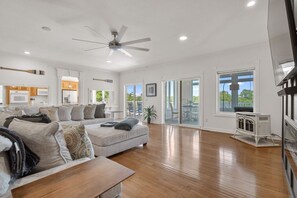 TV, fireplace, video games