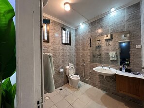 Towels, soap, toilet paper