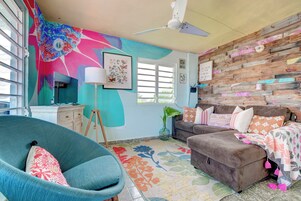 Comfort-lejlighed - 4 soveværelser - køkken - mod havet | Opholdsområde