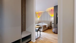 Signature Studio, Courtyard View, Executive Level | In-room safe, blackout curtains, iron/ironing board, free WiFi - Stay Here Living  (Thiersee)
