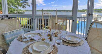 Lakefront Getaway with Dock Pool Sunset Games