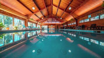 Indoor pool, a heated pool