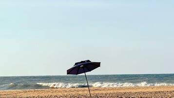 Na praia