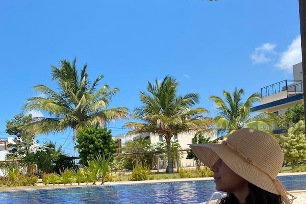 Udendørs pool, gratis hytter