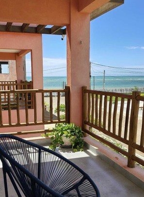 Superior Apartment, 1 Bedroom, Patio, Sea View | Terrace/patio - Casa Gostoso Mar (Monte Alegre)