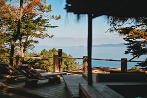 Panorama suite, uitzicht op zee | Terras