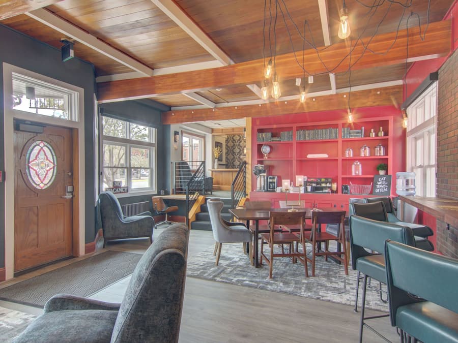 Sitteområde i lobbyen