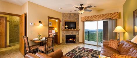 TV connectée, cheminée