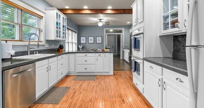 Chic getaway: fireplaces + all ensuite bedrooms