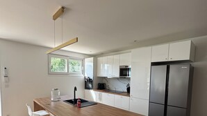 Frigorífico y placa de cocina
