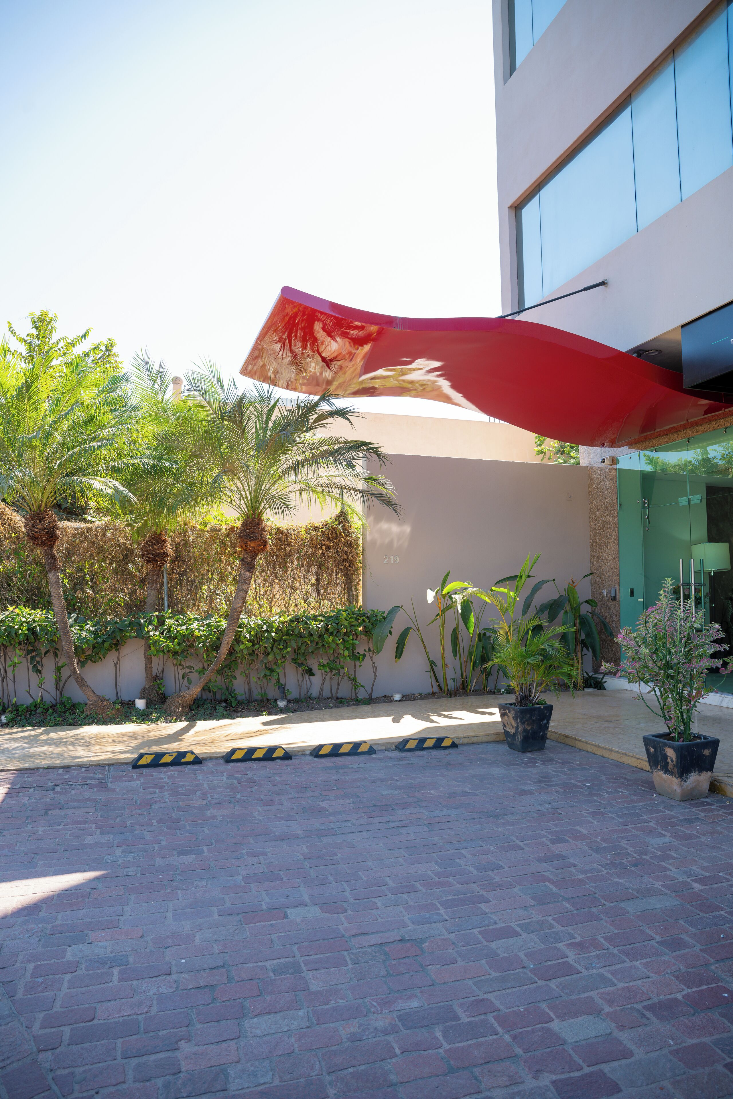 Entrada de la propiedad