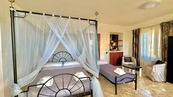 Deluxe-Dreibettzimmer, Balkon, Meerblick