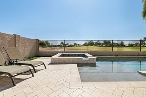 Outdoor pool, a heated pool - Flower Street House: Pool, Spa, Golf! (Queen Creek)