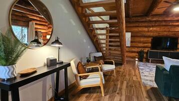 テレビ、暖炉、テレビゲーム