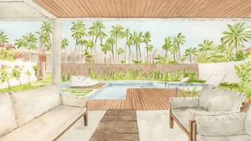 Bangalô Villa | 1 kamar tidur, ruang kerja ramah laptop, dan Wi-Fi gratis