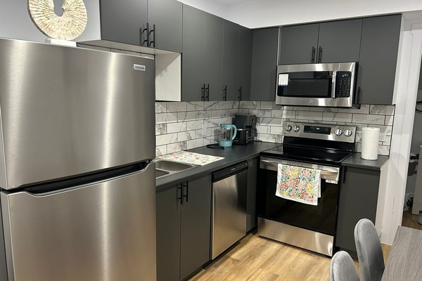 Microwave, oven, stovetop, dishwasher