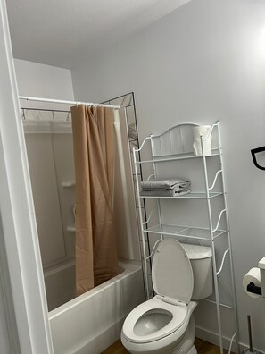 Towels, soap, toilet paper