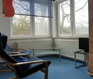 TV, DVD player, stereo