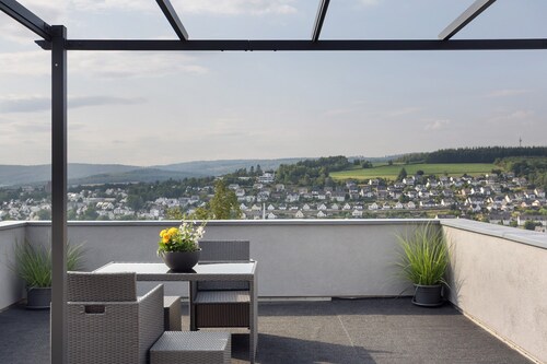 Ferienwohnung 'Zum Hasen' mit Bergblick, privater Terrasse und Wi-Fi