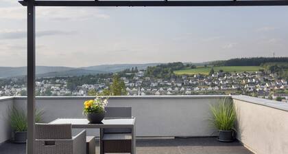 Ferienwohnung 'Zum Hasen' mit Bergblick, privater Terrasse und Wi-Fi