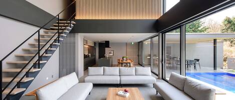Villa, 3 Schlafzimmer, Terrasse, Bergblick | Wohnbereich