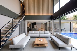 Villa, 3 Bedrooms, Patio, Mountain View | Living area | Stereo - Cielo Hakone Sengokuhara (Hakone)