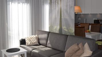 TV, lettore DVD, tavolo da ping pong, impianto stereo