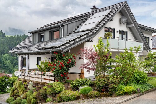 Ferienwohnung 'Gartenblick' mit Privatterrasse, Gemeinschaftsgarten und Wi-Fi