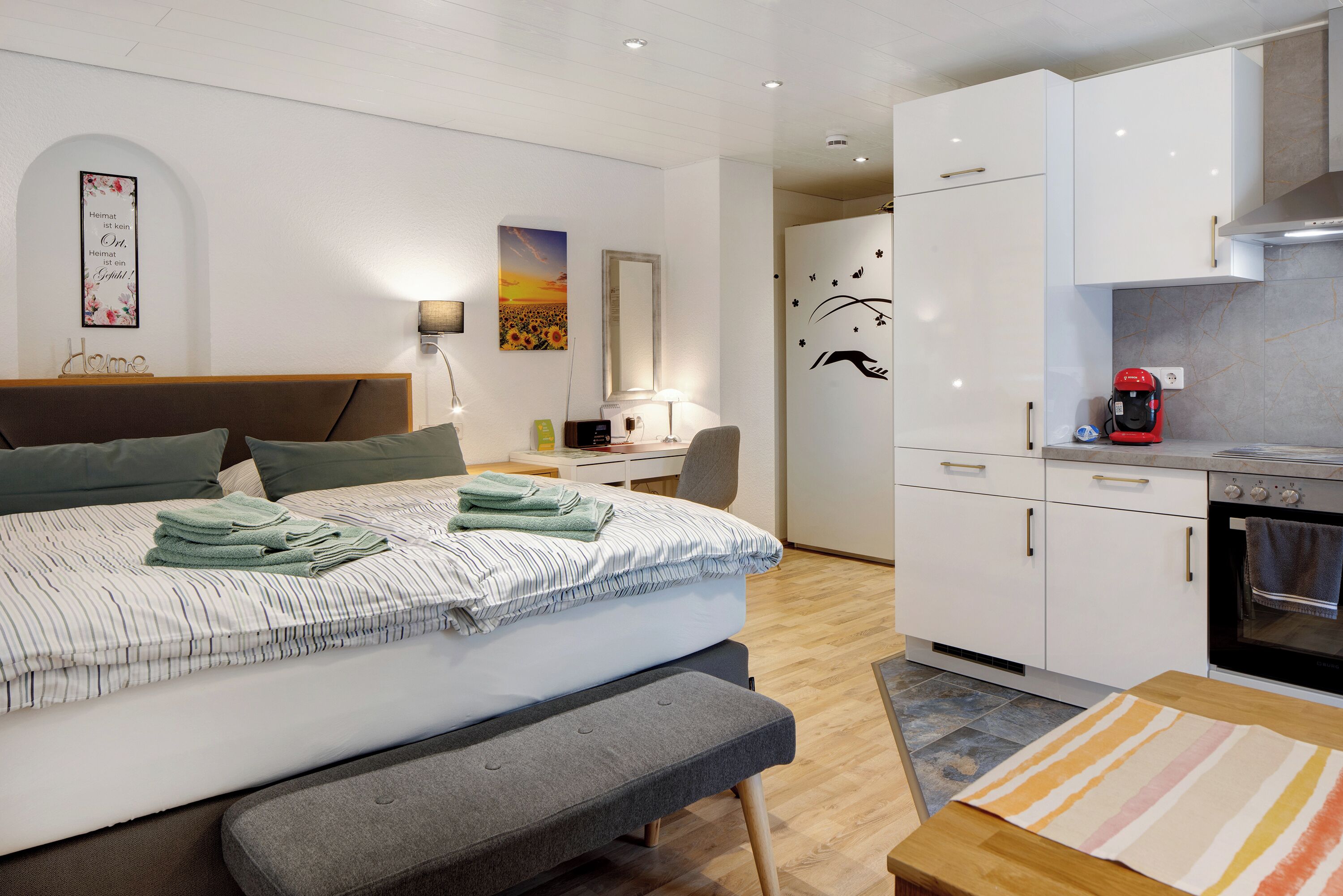 Wifi gratis y ropa de cama 